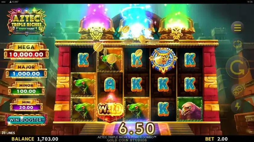 Aztec Triple Riches Power Combo slot screenshot 