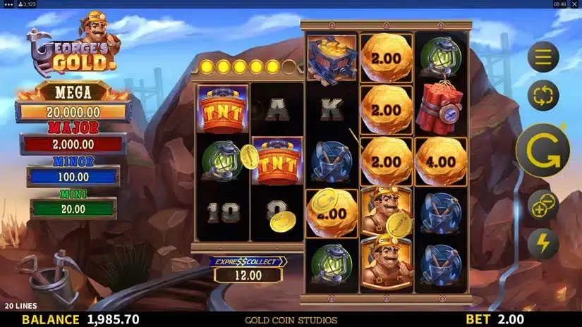 George’s Gold slot screenshot 3