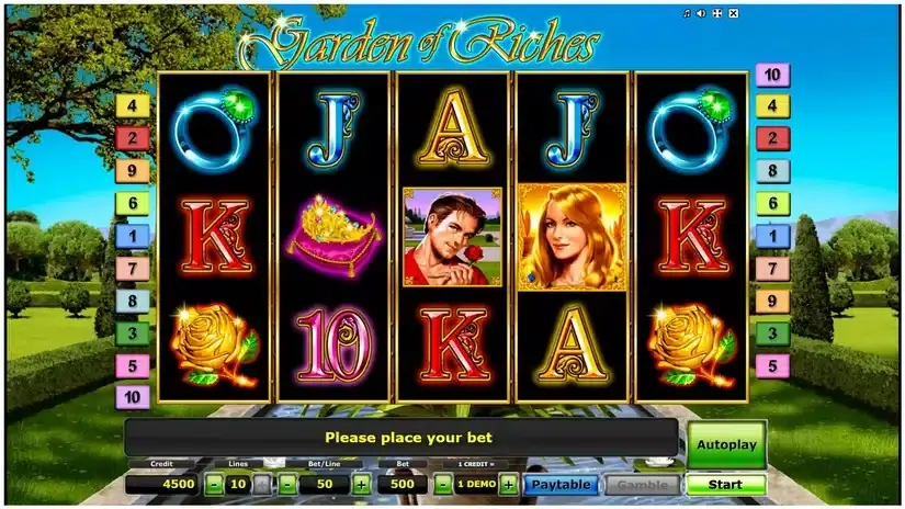 Garden of Riches slot screenshot 1