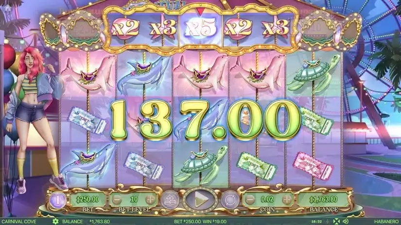 Carnival Cove slot screenshot 