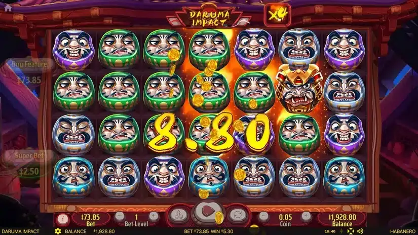 Daruma Impact slot screenshot 