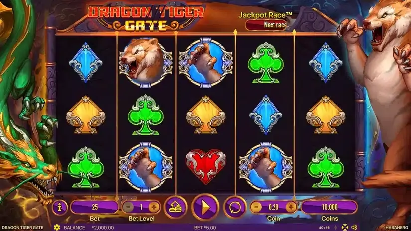 Dragon Tiger Gate slot screenshot 