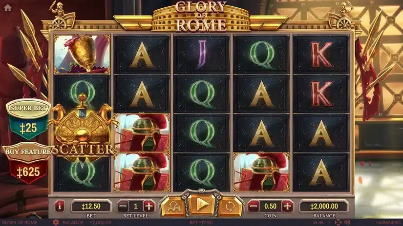 Glory Of Rome slot screenshot 