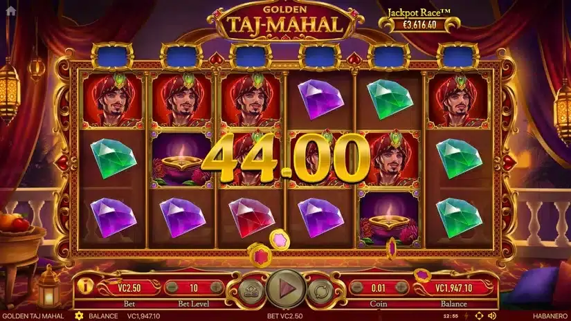 Golden Taj Mahal slot screenshot 