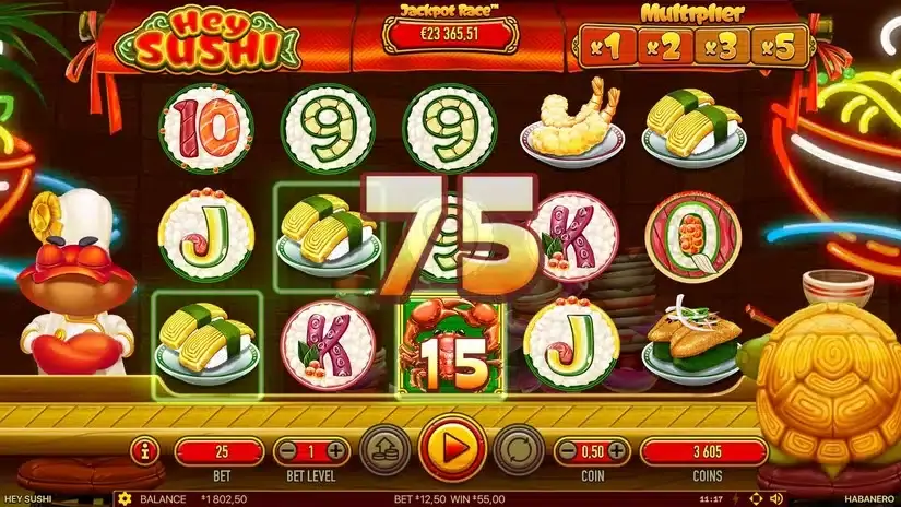 Hey Sushi slot screenshot 4