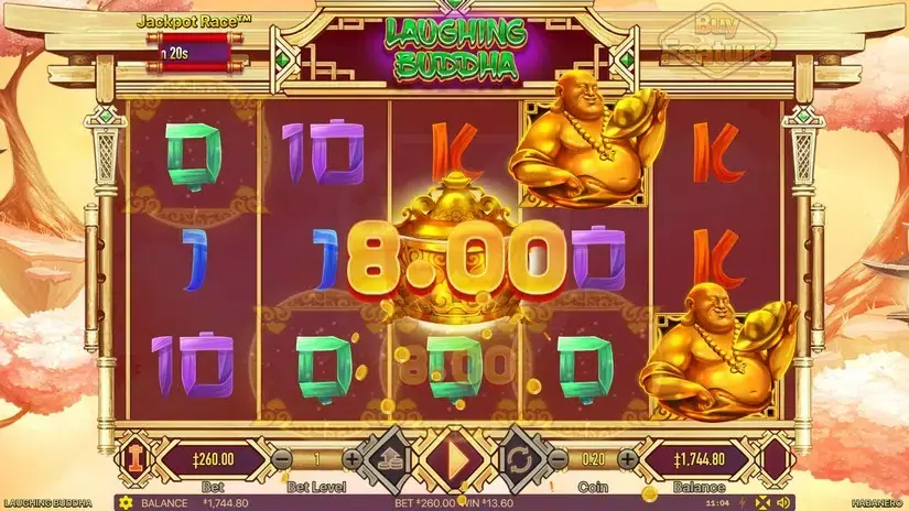Laughing Buddha slot screenshot 6