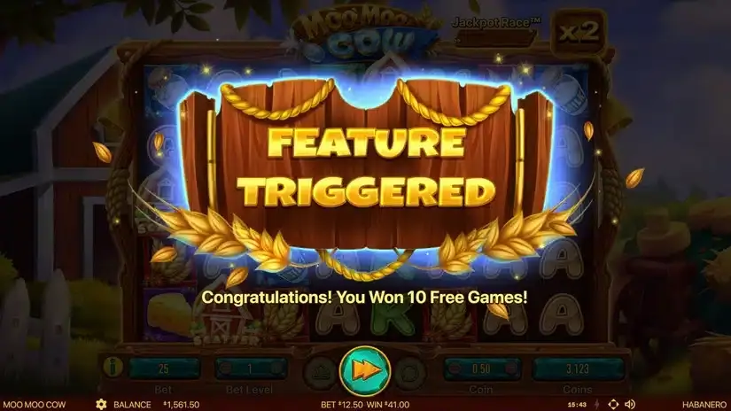 Moo Moo Cow slot screenshot 3