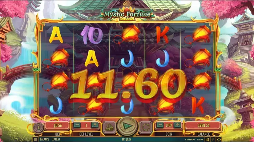 Mystic Fortune Deluxe slot screenshot 3