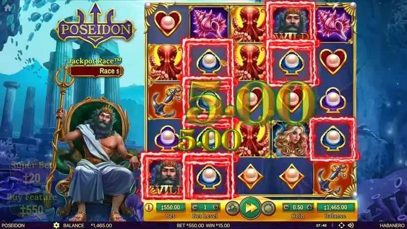Poseidon slot screenshot 4