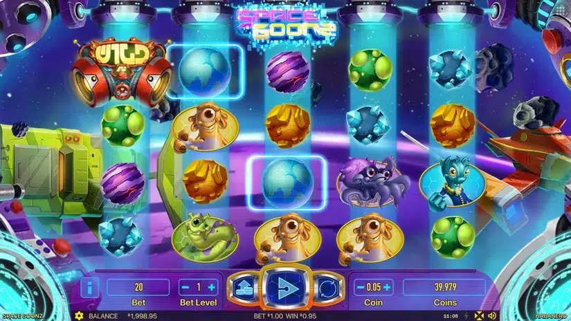 Space Goonz slot screenshot 2