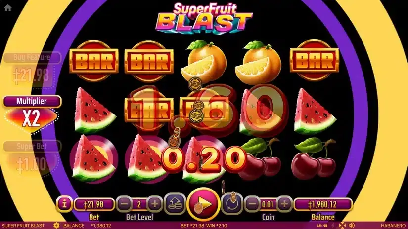 Super Fruit Blast slot screenshot 4