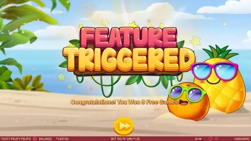 Tooty Fruity Fruits slot screenshot 3