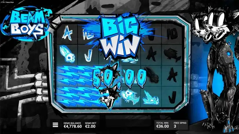 Beam Boys slot screenshot 