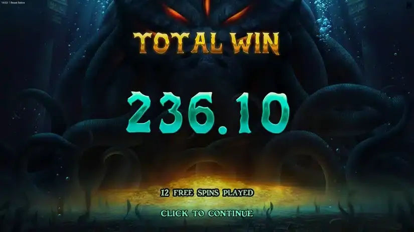 Beast Below slot screenshot 