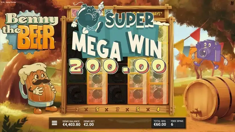 Benny The Beer slot screenshot 