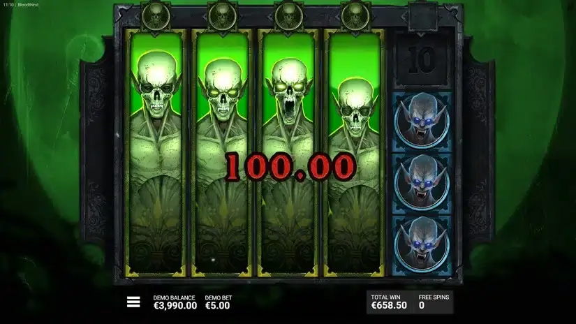Bloodthirst slot screenshot 