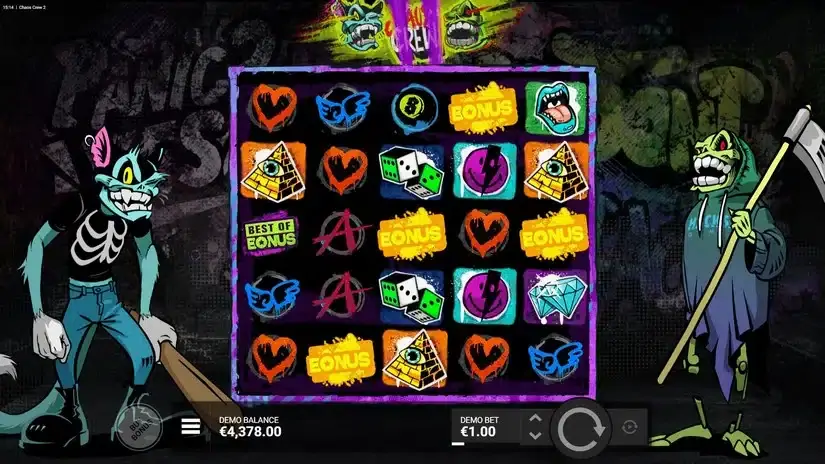 Chaos Crew 2 slot screenshot 3