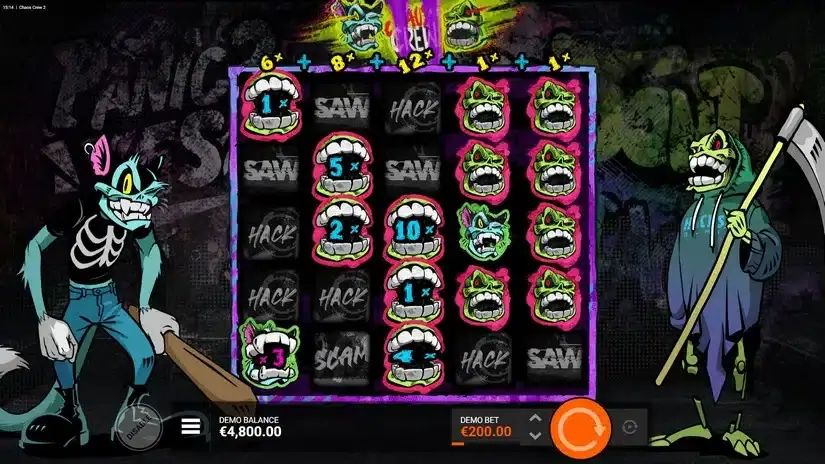 Chaos Crew 2 slot screenshot 2