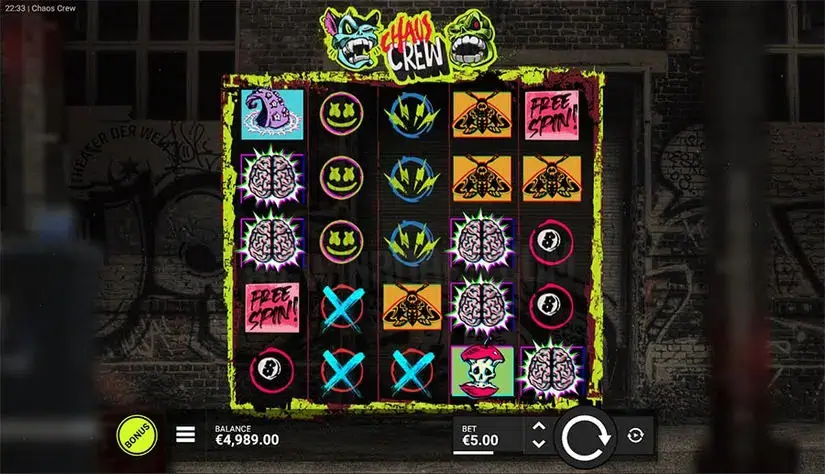 Chaos Crew slot screenshot 
