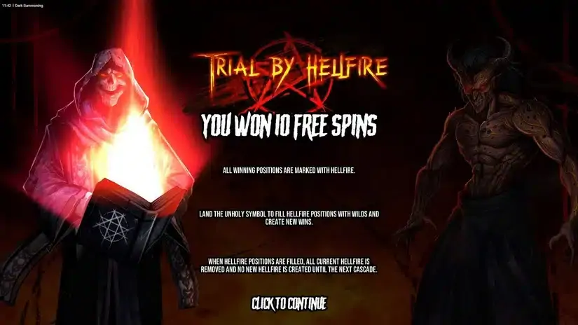 Dark Summoning slot screenshot 2