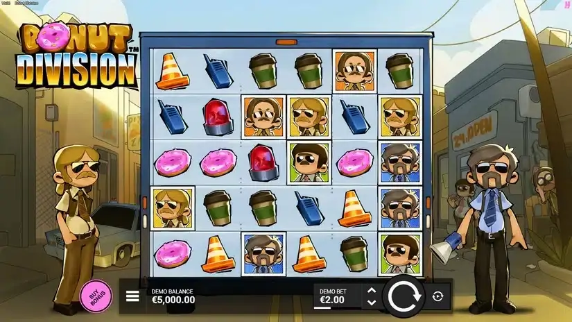 Donut Division slot screenshot 