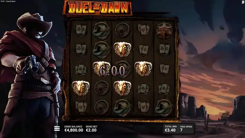 Duel At Dawn slot screenshot 3