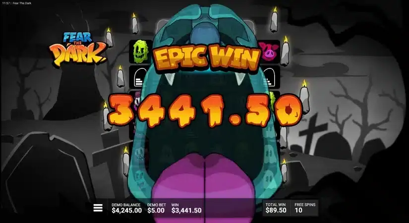 Fear the Dark slot screenshot 