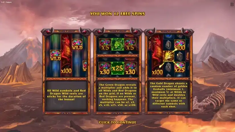 Fireborn slot screenshot 3
