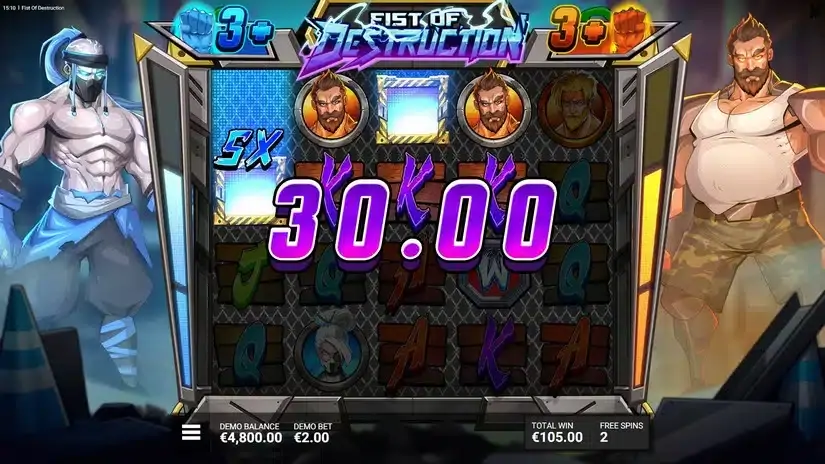 Fist of Destruction slot screenshot 5