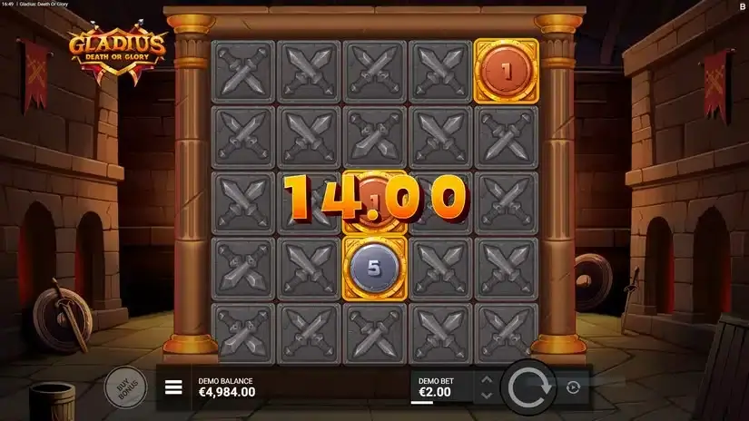 Gladius Death or Glory slot screenshot 3
