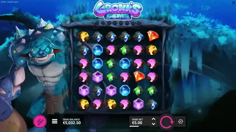 Gronk’s Gems slot screenshot 