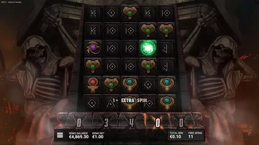 Hand of Anubis slot screenshot 5