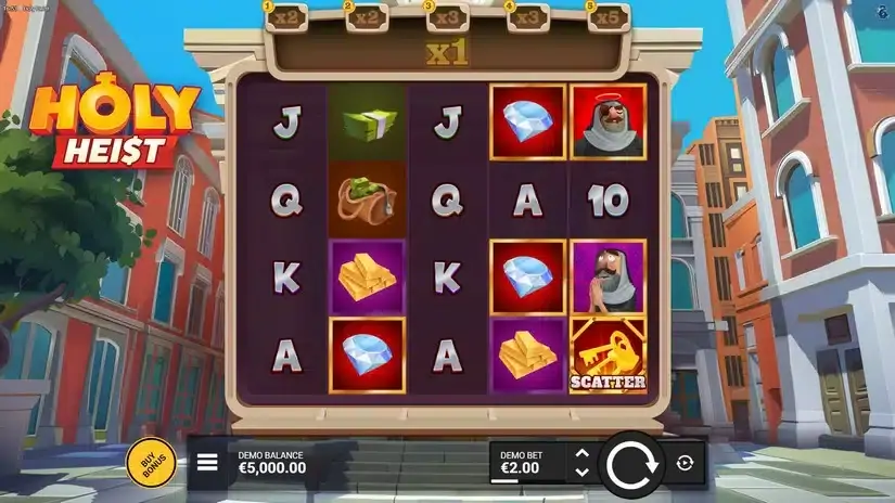 Holy Heist slot screenshot 