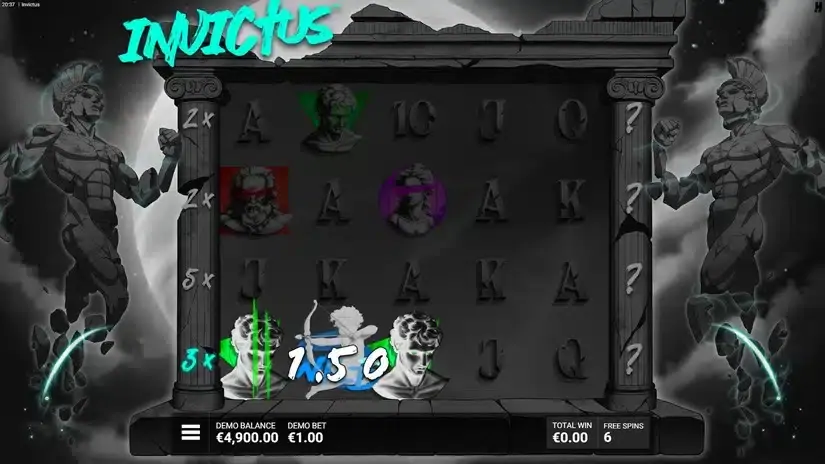 Invictus slot screenshot 4