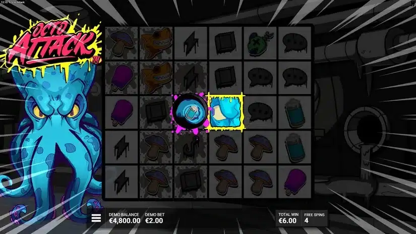 Octo Attack slot screenshot 5