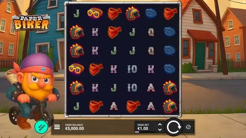 Paper Biker slot screenshot 