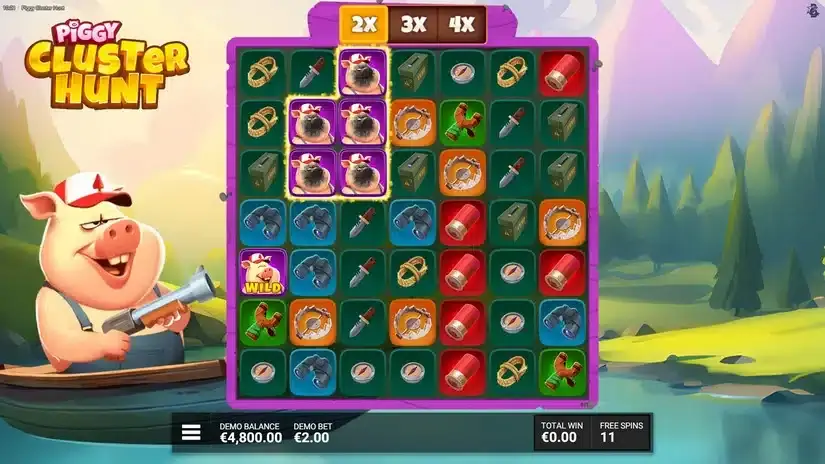 Piggy Cluster Hunt slot screenshot 4