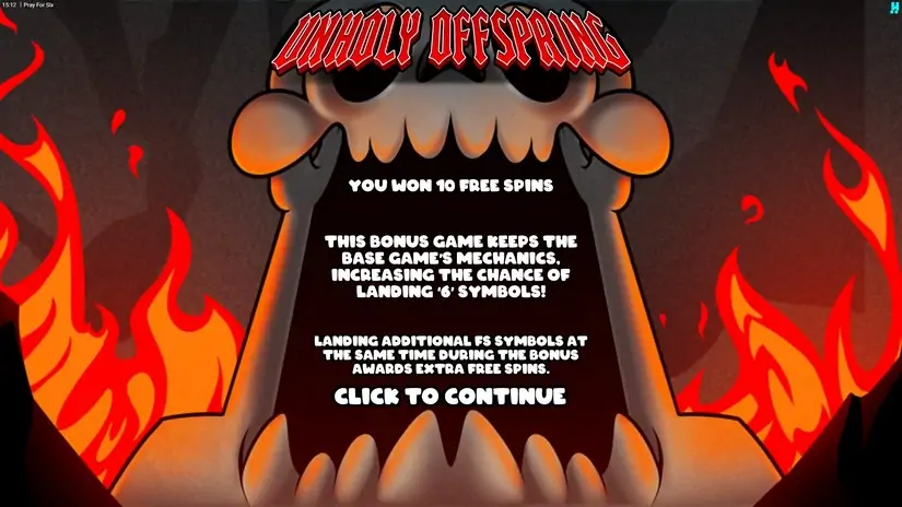 Pray for Six slot screenshot 3