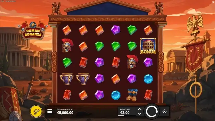 Roman Bonanza slot screenshot 