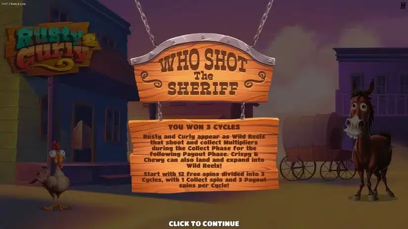 Rusty & Curly slot screenshot 3