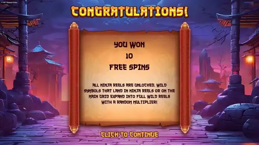 Shadow Strike slot screenshot 3