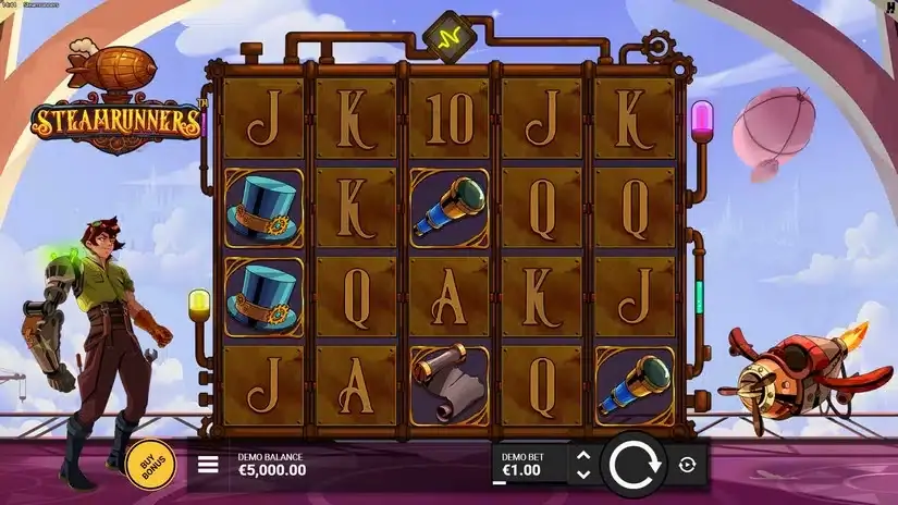 Steamrunners slot screenshot 