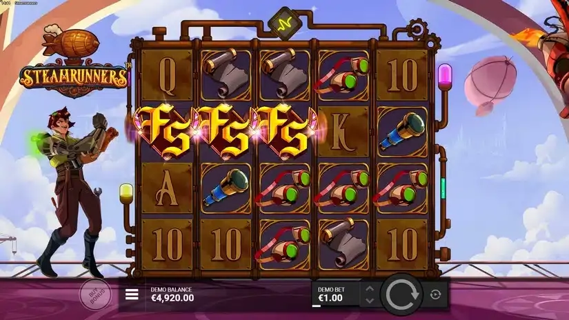 Steamrunners slot screenshot 2