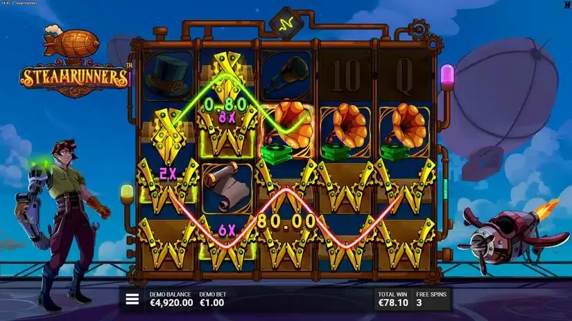 Steamrunners slot screenshot 