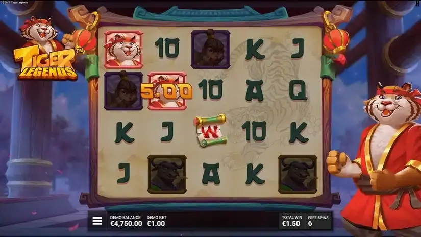 Tiger Legends slot screenshot 4