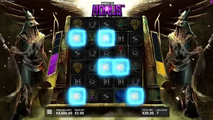 Wings of Horus slot screenshot 4