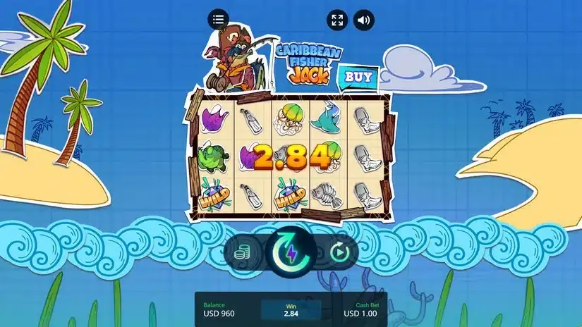 Caribbean Fisher Jack slot screenshot 4