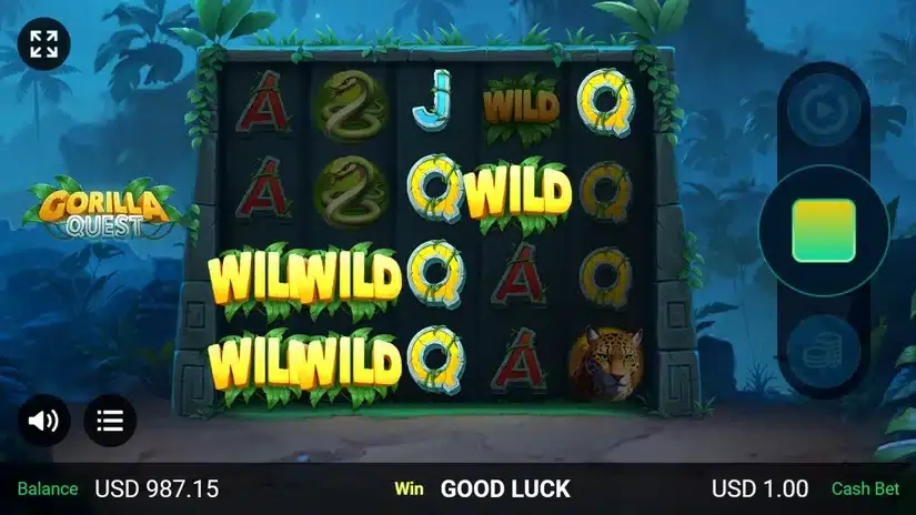 Gorilla Quest slot screenshot 3