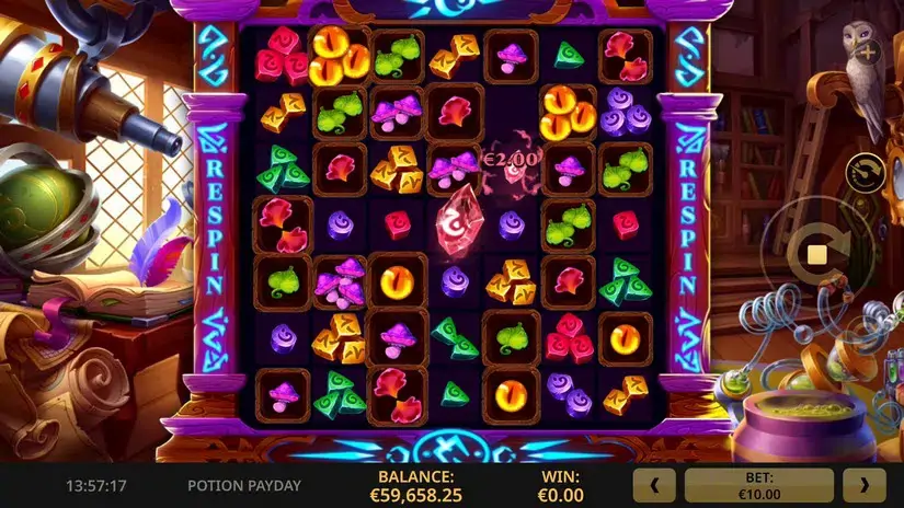 Potion Payday slot screenshot 2