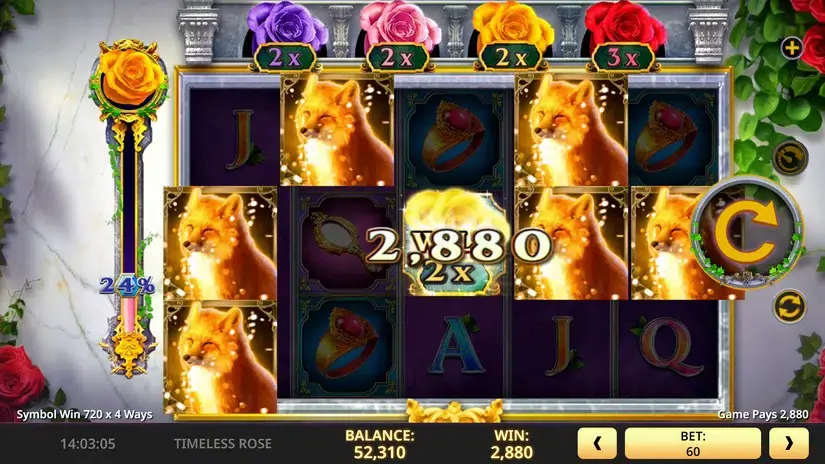 Timeless Rose slot screenshot 2